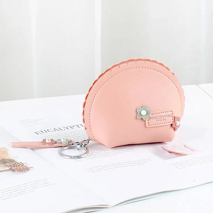 🍓 Sweet Berry Bliss Mini Coin Purse 💖 Adorable Zipper Keychain Wallet for Girls ✨
