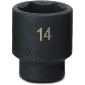 1/4" Drive Metric Impact Magnetic Sockets - 6-PT.