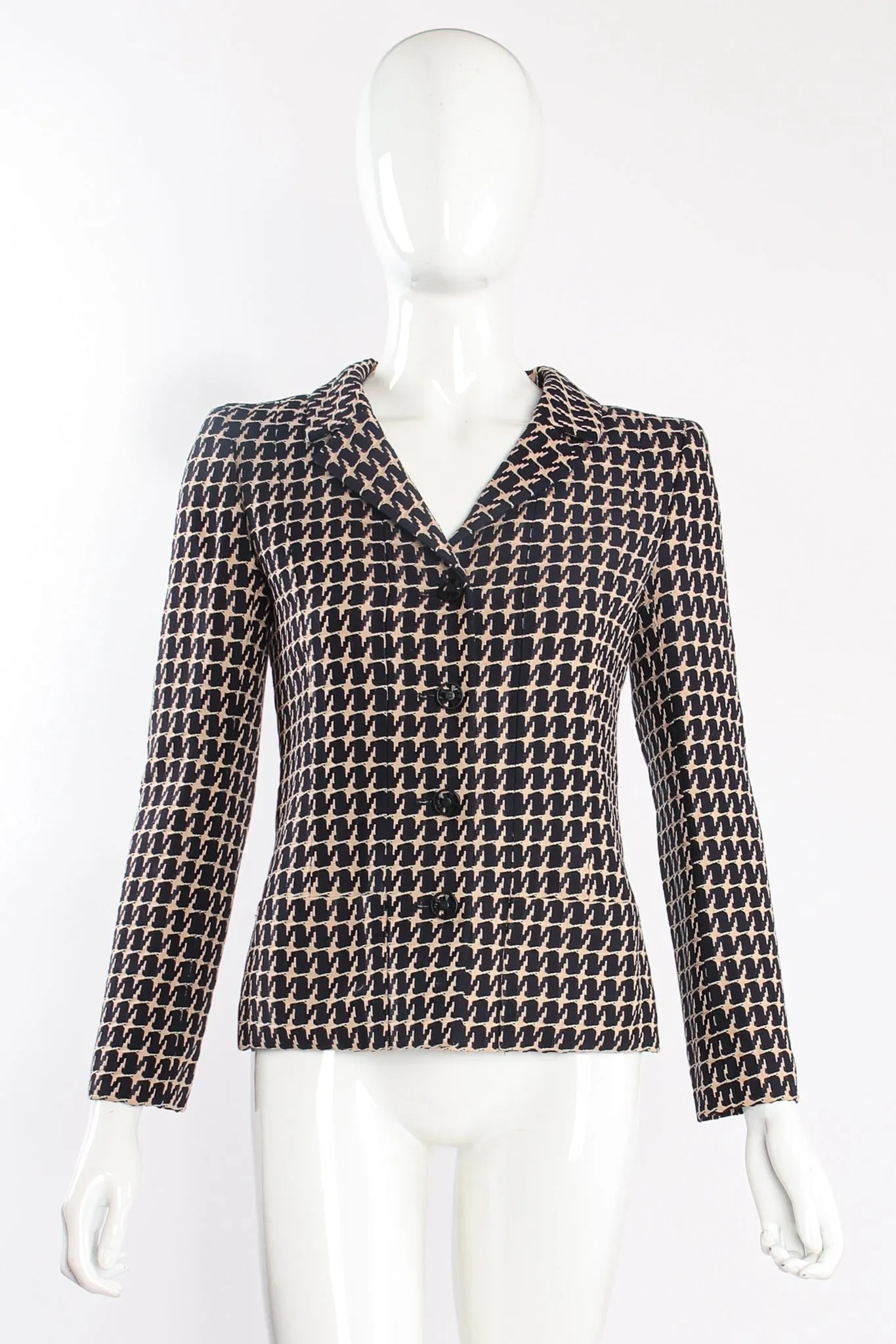 2001 S/S Rope Textured Grosgrain Jacket
