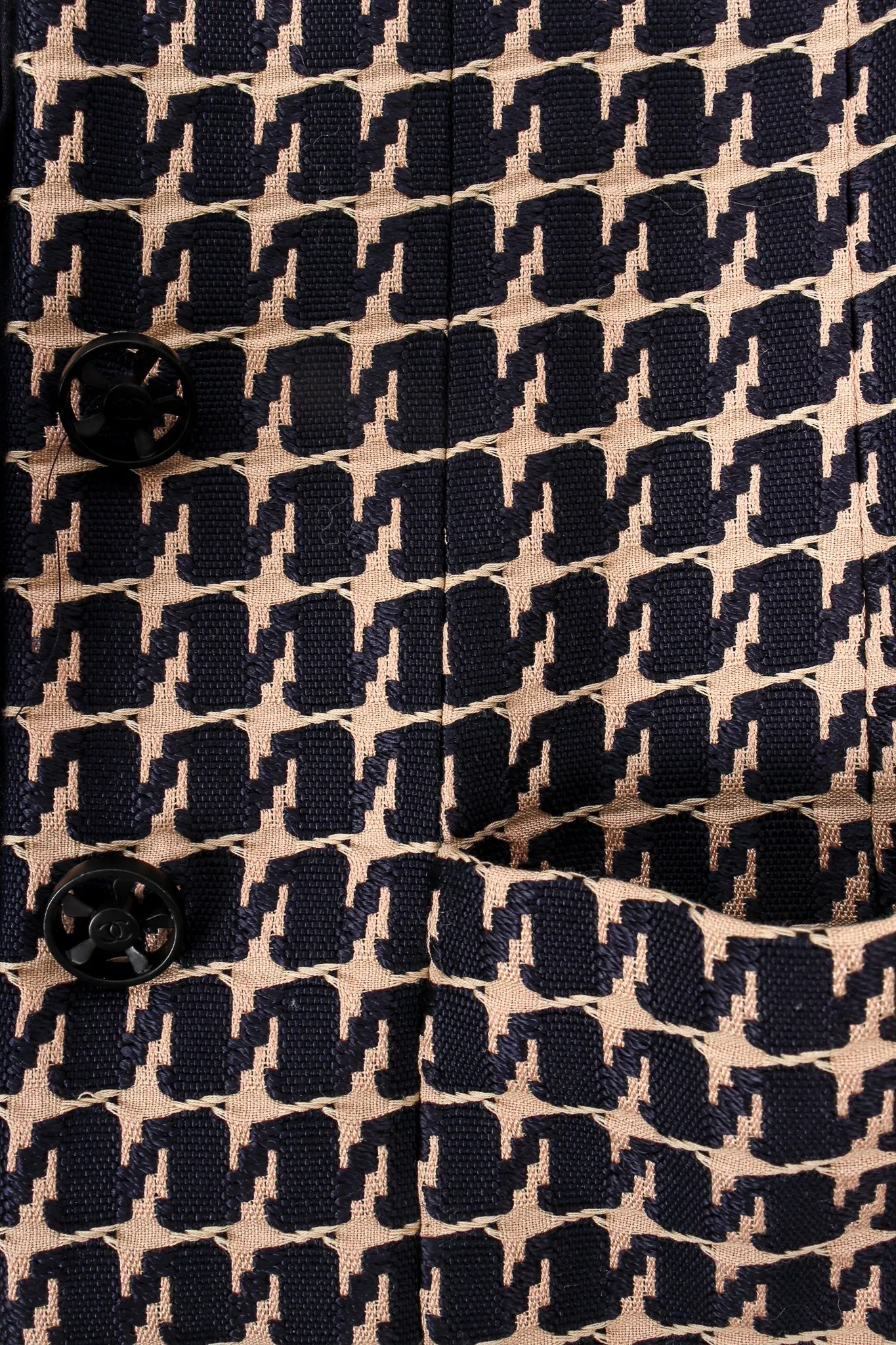 2001 S/S Rope Textured Grosgrain Jacket