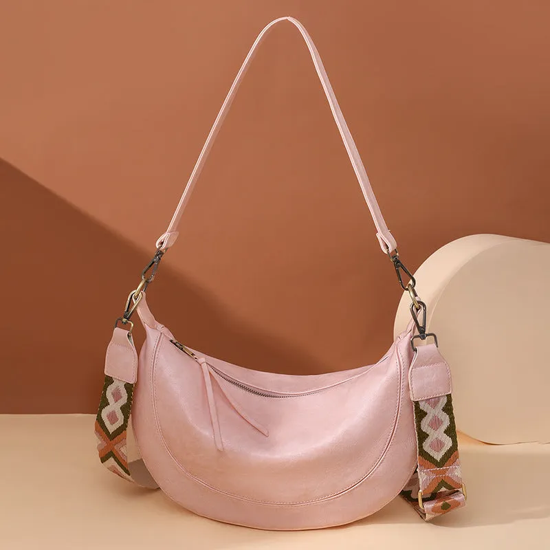 2025 new bags women's commuter bags niche crescent bags  retro women's bags shoulder messenger bags