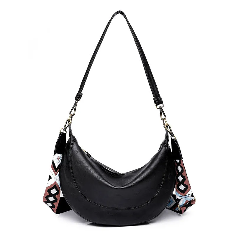 2025 new bags women's commuter bags niche crescent bags  retro women's bags shoulder messenger bags