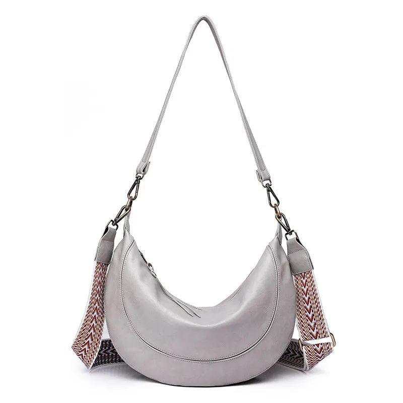2025 new bags women's commuter bags niche crescent bags  retro women's bags shoulder messenger bags