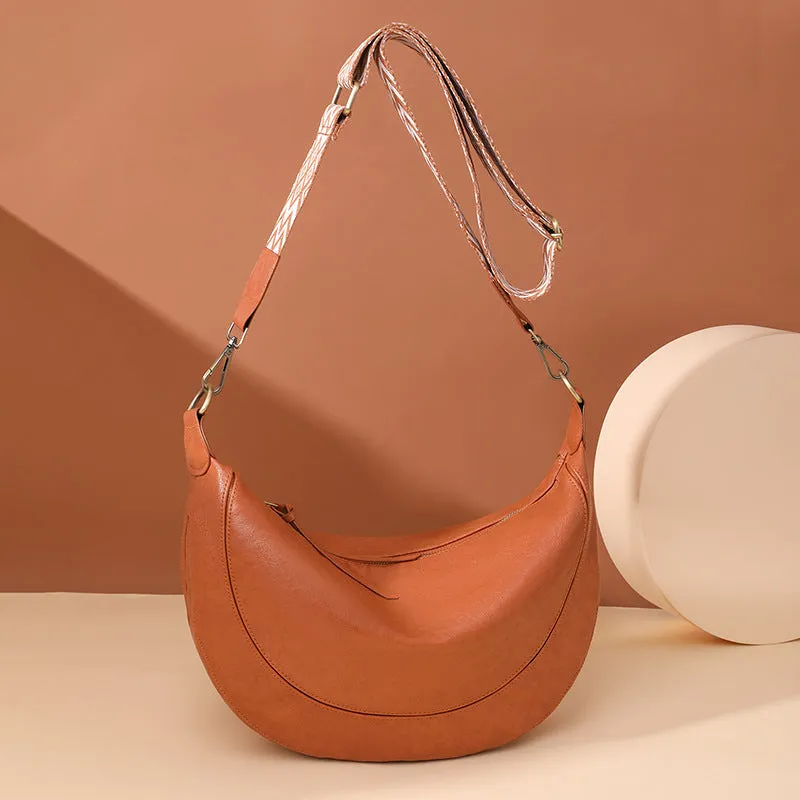 2025 new bags women's commuter bags niche crescent bags  retro women's bags shoulder messenger bags