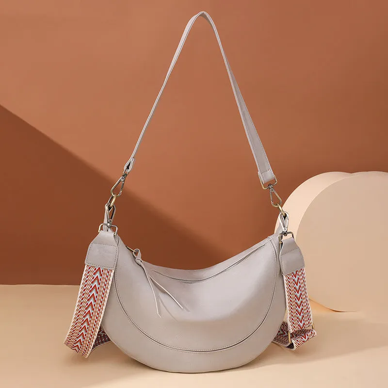 2025 new bags women's commuter bags niche crescent bags  retro women's bags shoulder messenger bags