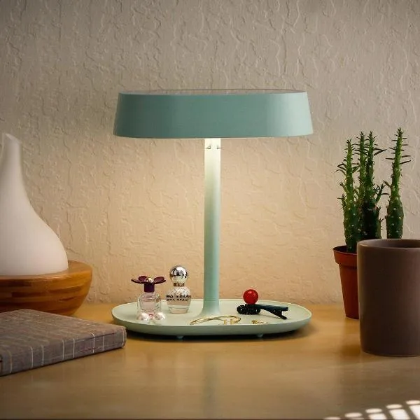 3-in-1 LED Vanity Lamp & Makeup Mirror With Accessory Tray