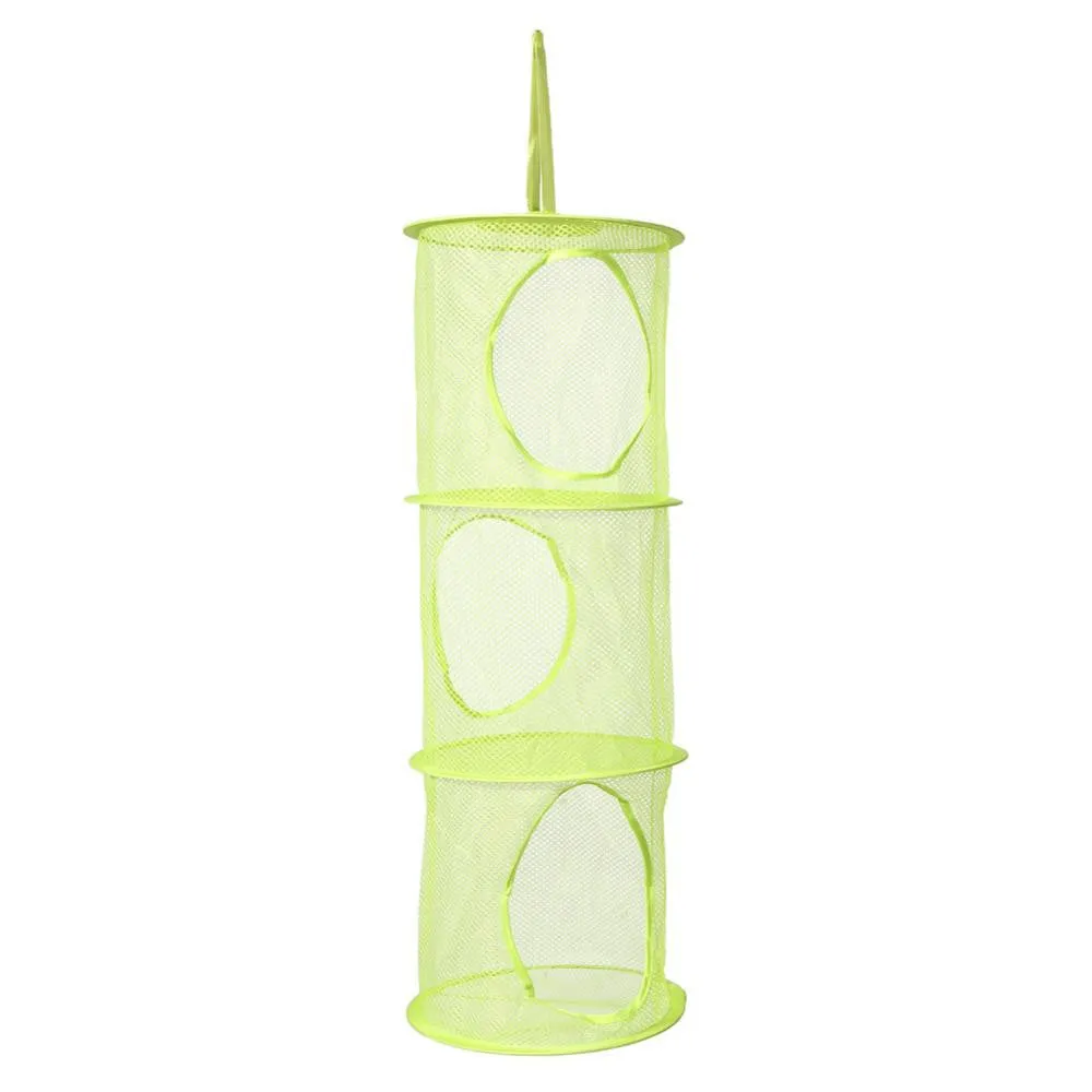 3 Shelf Hanging Storage Net Kids Toy Organizer Bag Bedroom Wall Door Closet Organizers Basket for Toys