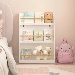 3 Tier Kids Book Shelf Helps Keep Bedrooms Playrooms White Modern