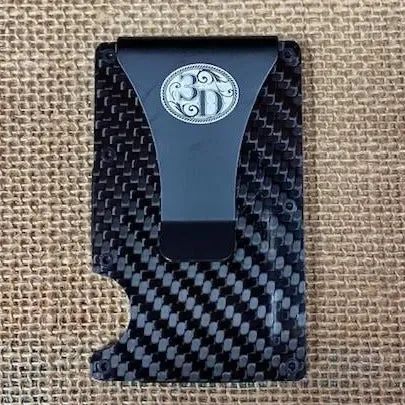 3D Belt Men's Stainless Steel Logo Black Smart Wallet D250002301