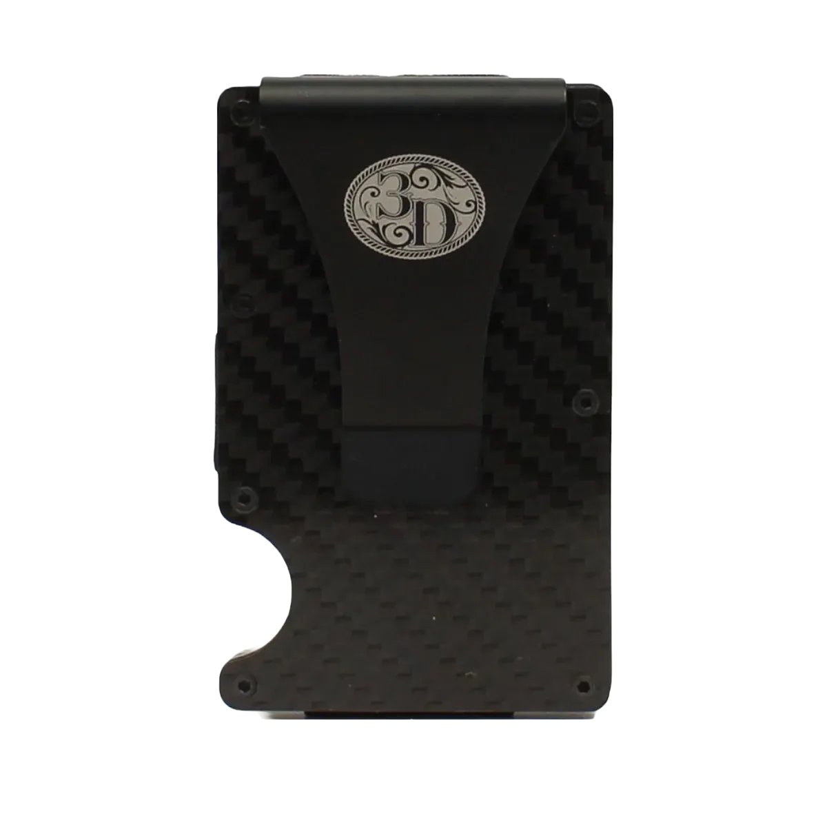 3D Belt Men's Stainless Steel Logo Black Smart Wallet D250002301