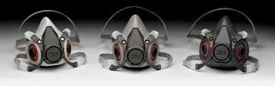 3M™ 6200 Half Mask Medium (Grey)Lightweight elastomeric material  (82g)