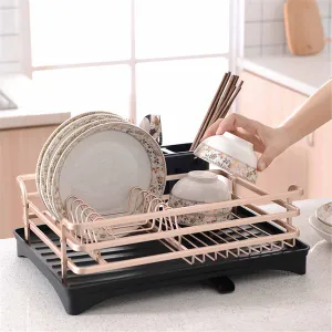 Aluminium Alloy Dish Drying Rack Multifunction Kitchen Washing