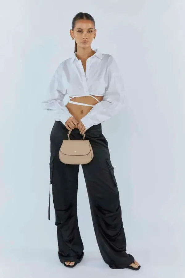 Amalie Top Handle Xbody Nude Pebble/Gold