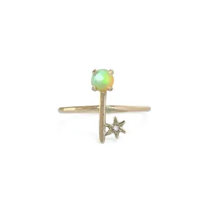 Amulet Opal Key Ring