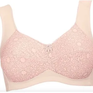 Anita Bra Comfort Flora Minimizer unlined adjustable floral lightweight Ecru 36G