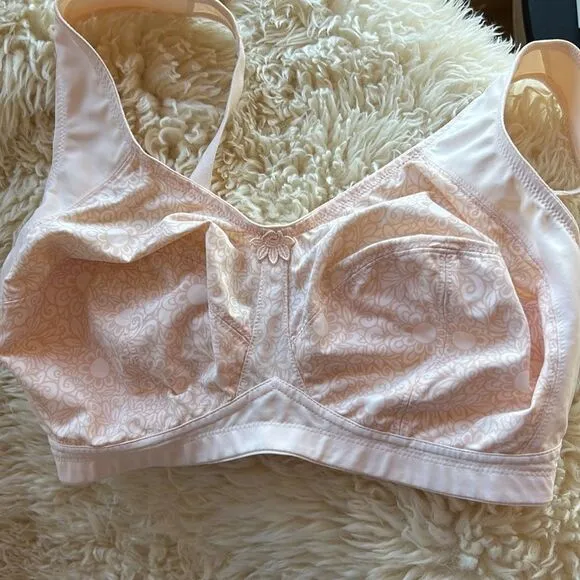 Anita Bra Comfort Flora Minimizer unlined adjustable floral lightweight Ecru 36G