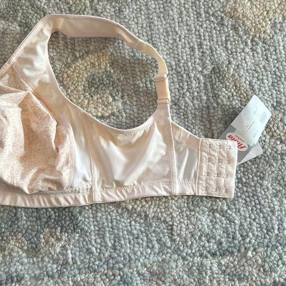 Anita Bra Comfort Flora Minimizer unlined adjustable floral lightweight Ecru 36G