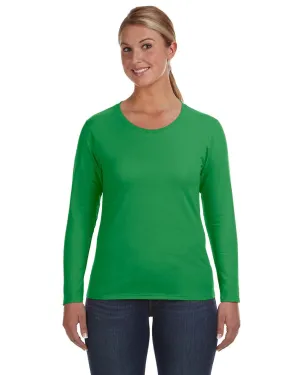 Anvil Ladies Lightweight Long Sleeve T-Shirt | Green Apple