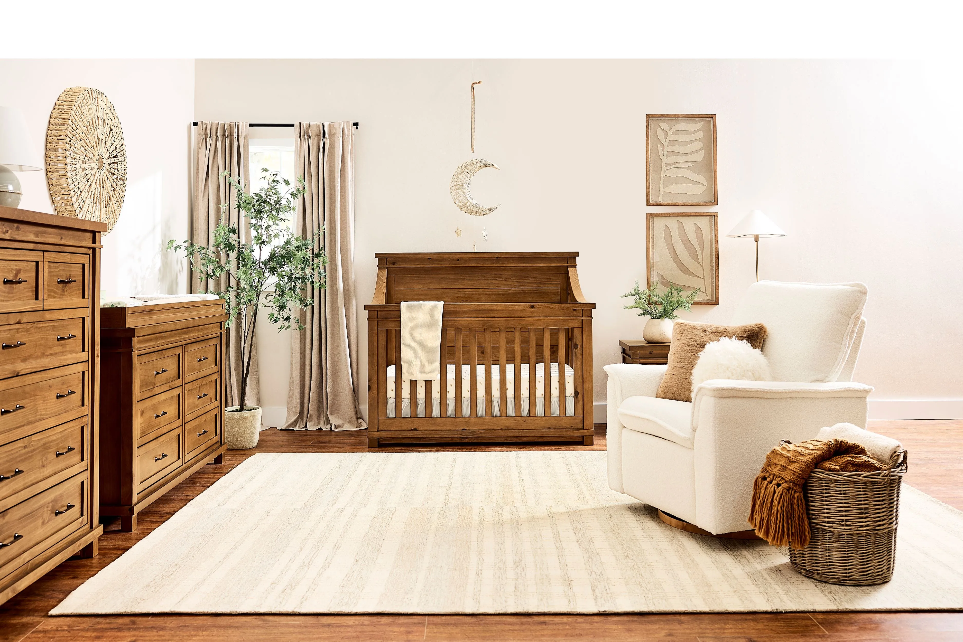 Appleseed Rowan Flat Top Convertible Crib