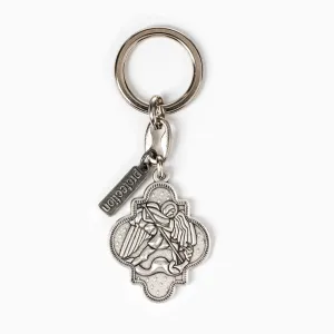 Archangel Michael Armor of Protection BRONZE Key Ring