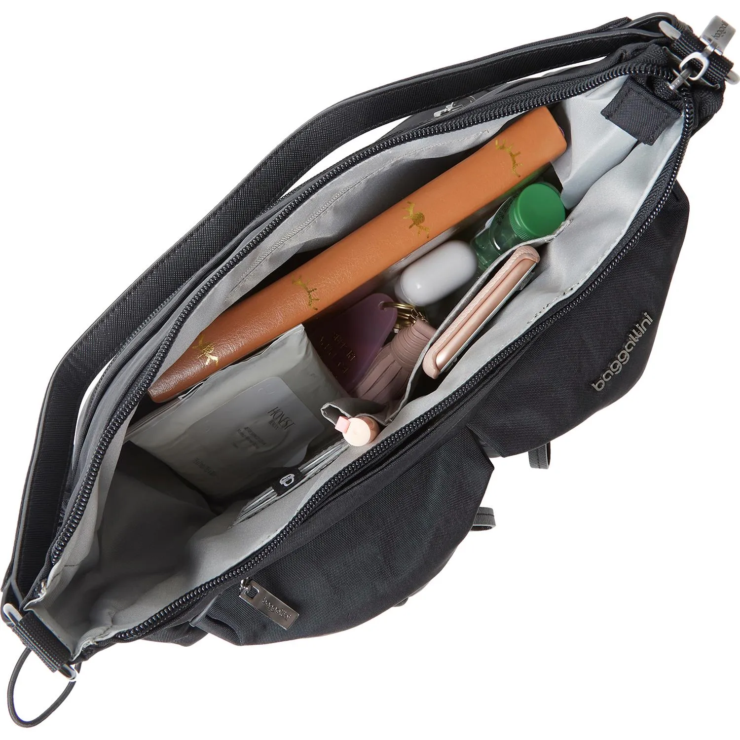 Baggallini Everywhere Bagg 2.0 With RFID Black Nylon