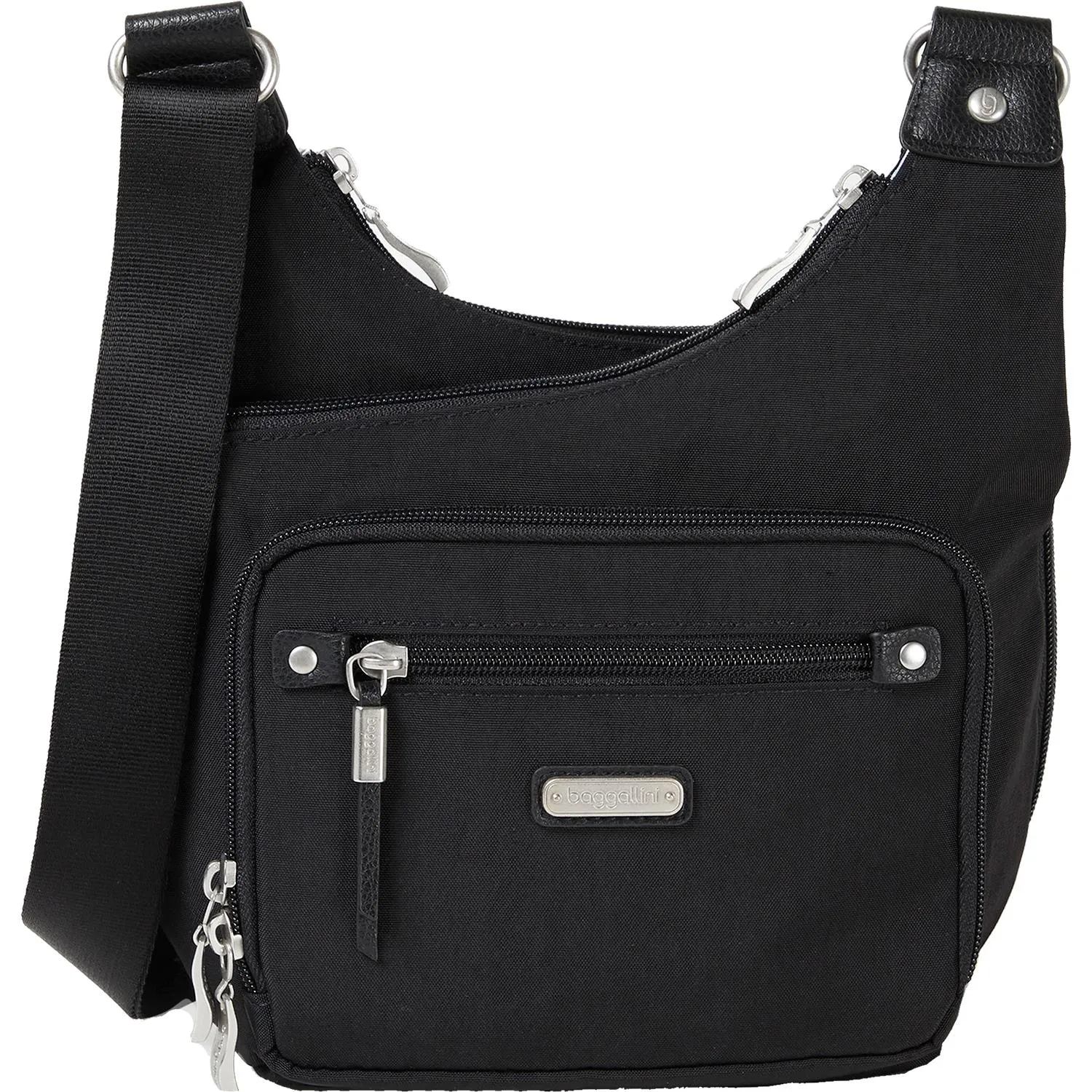 Baggallini RFID Cross City Bagg Black Nylon