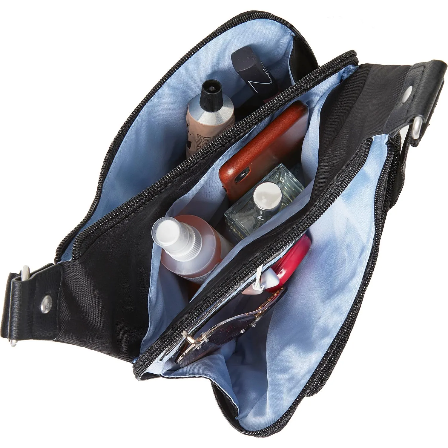 Baggallini RFID Cross City Bagg Black Nylon