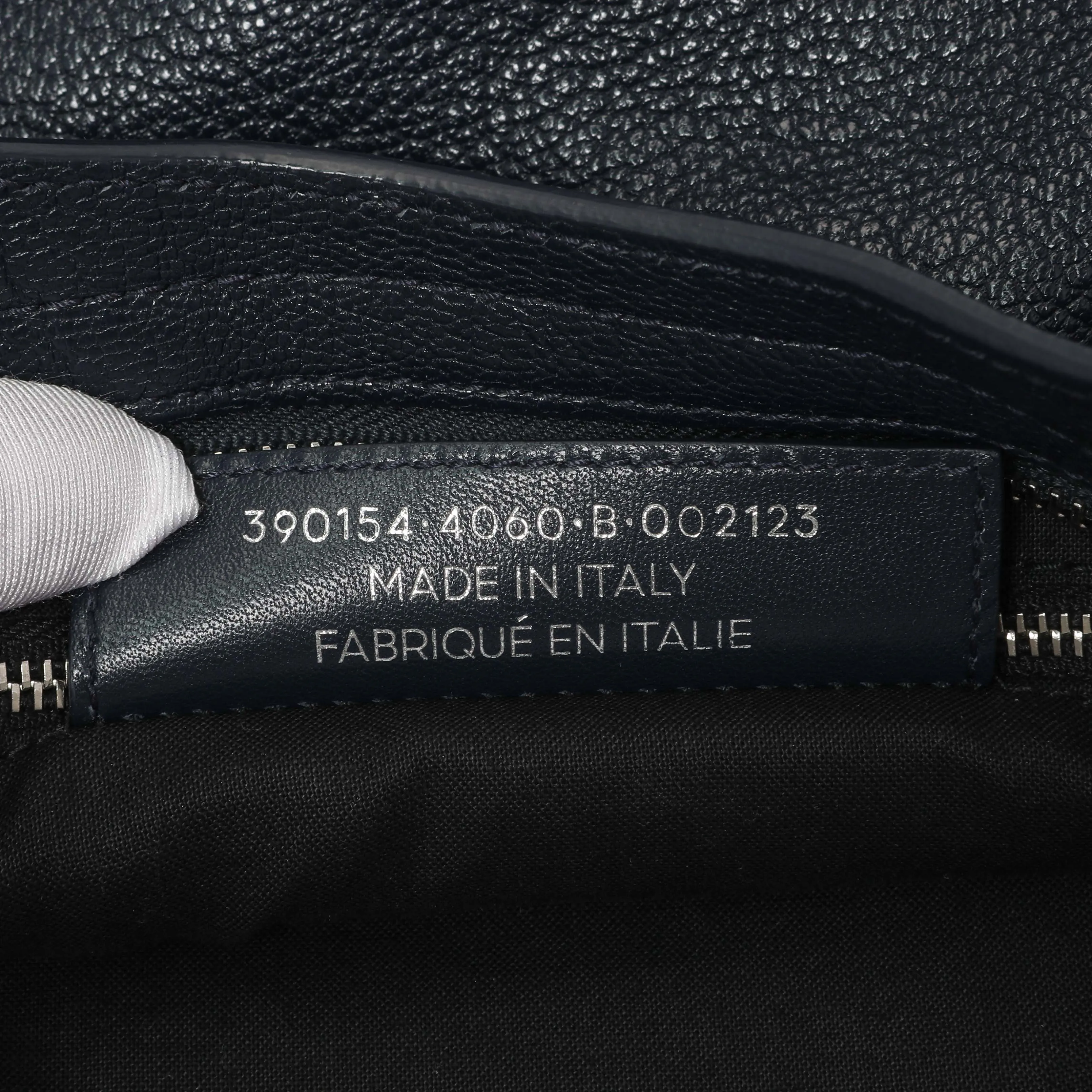 Balenciaga Bleu Nuit Chevre Metallic Edge City