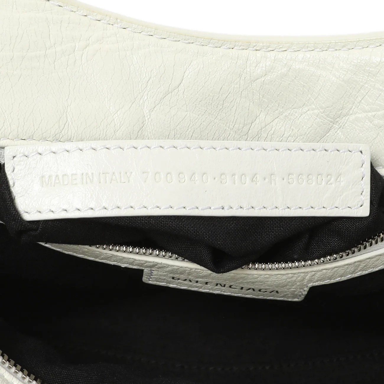 Balenciaga White Agneau Arena Neo Cagole Handbag XS