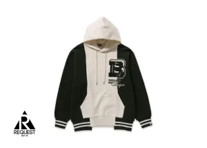 BAPE Badges Color Blocking Hoodie "Ivory"