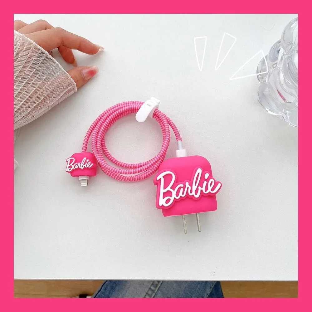 Barbie Apple Charger And Charging Cable Protector