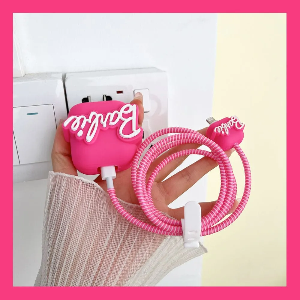 Barbie Apple Charger And Charging Cable Protector