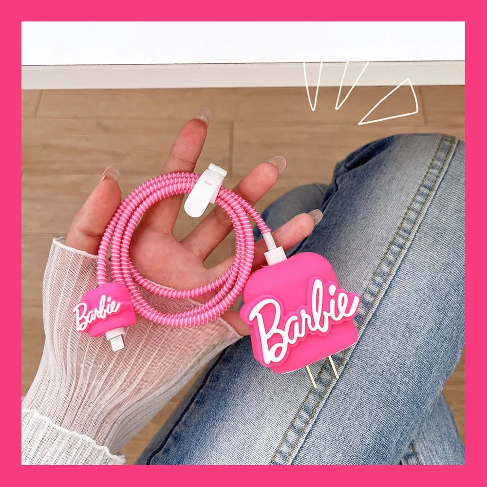 Barbie Apple Charger And Charging Cable Protector