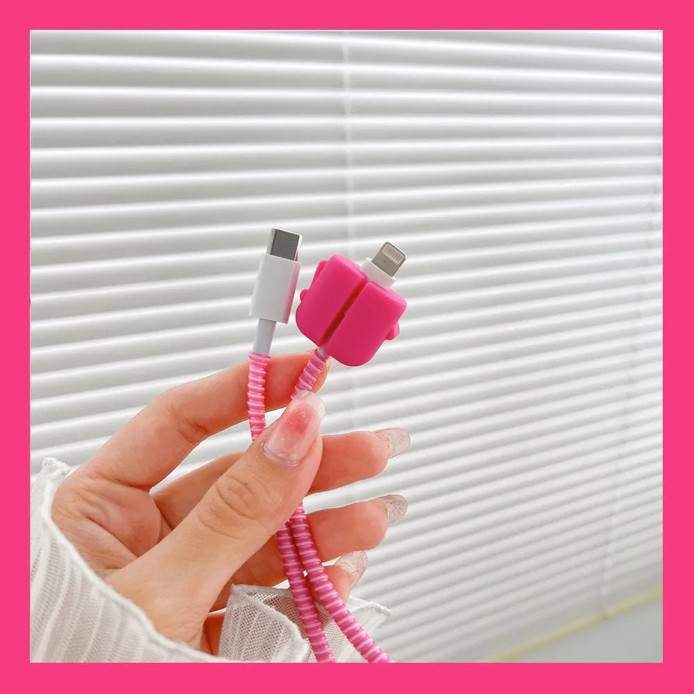 Barbie Apple Charger And Charging Cable Protector