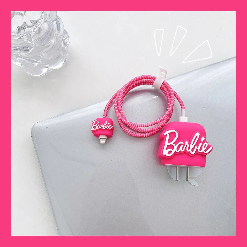 Barbie Apple Charger And Charging Cable Protector