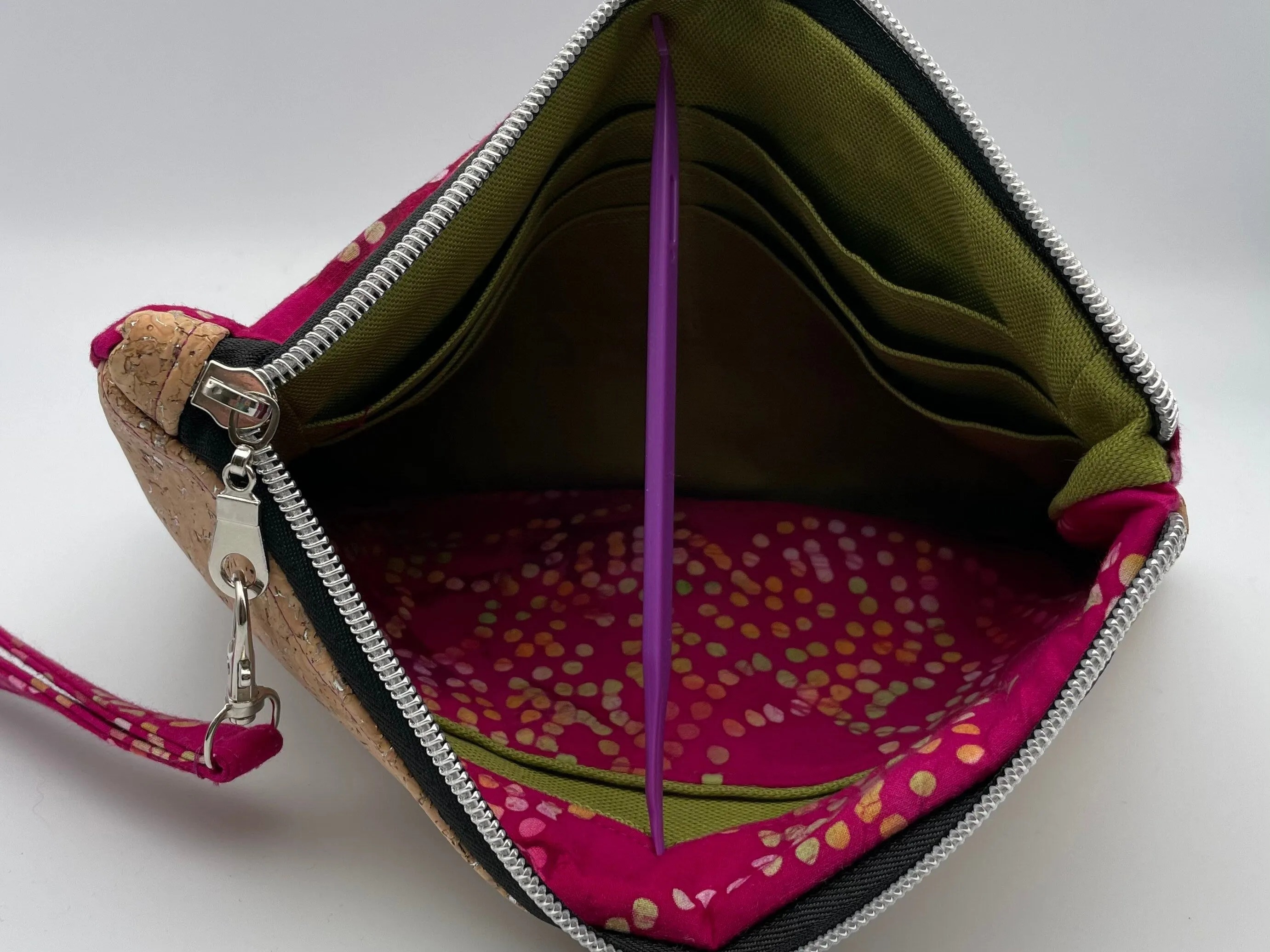 Batik & Cork Zippy Clutch Wallet