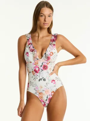 Belle Frill One Piece in Coconut