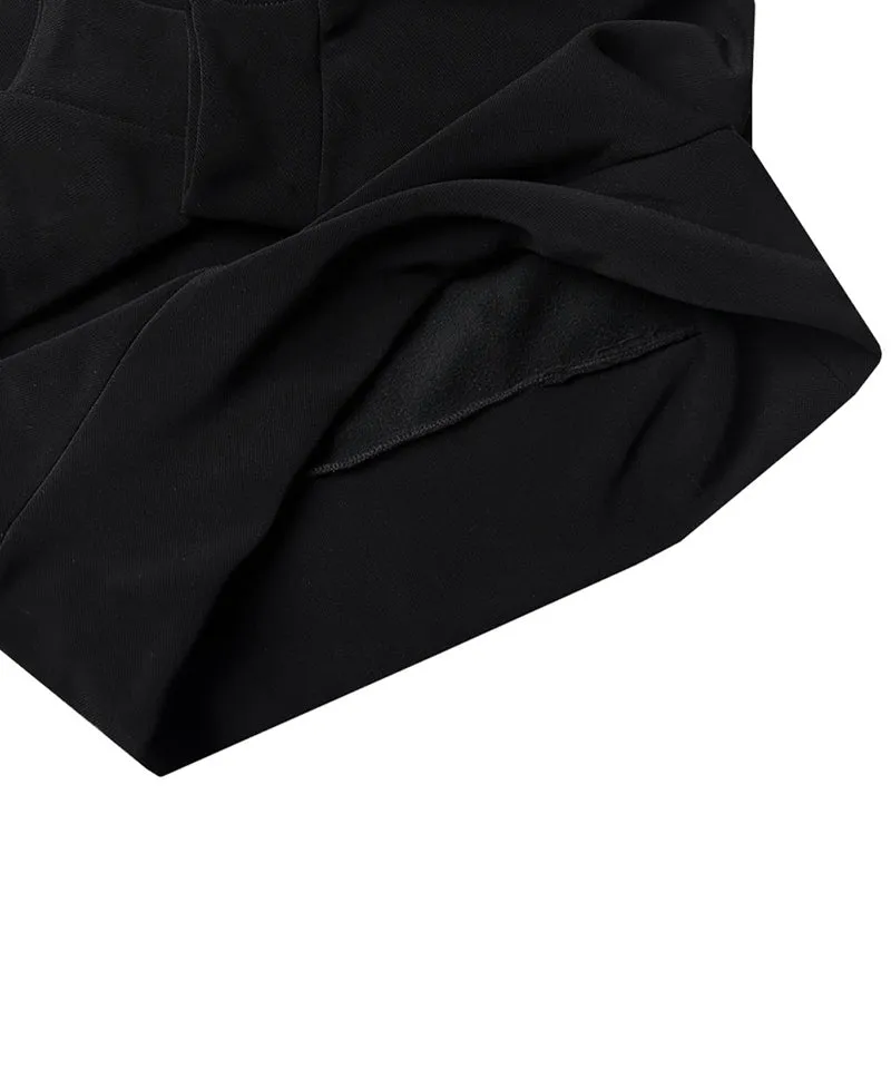 BENECIA 12 Functional Shoulder Color Blocking Fleece Man-to-Man - Black