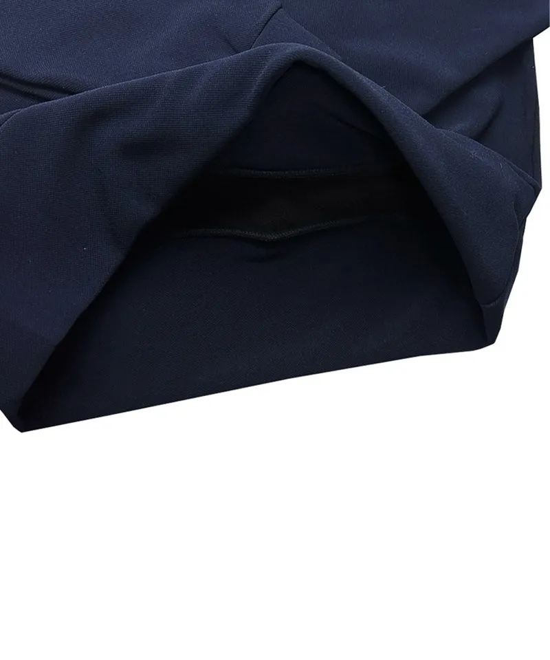 BENECIA 12 Functional Shoulder Color Blocking Fleece Man-to-Man -  Navy