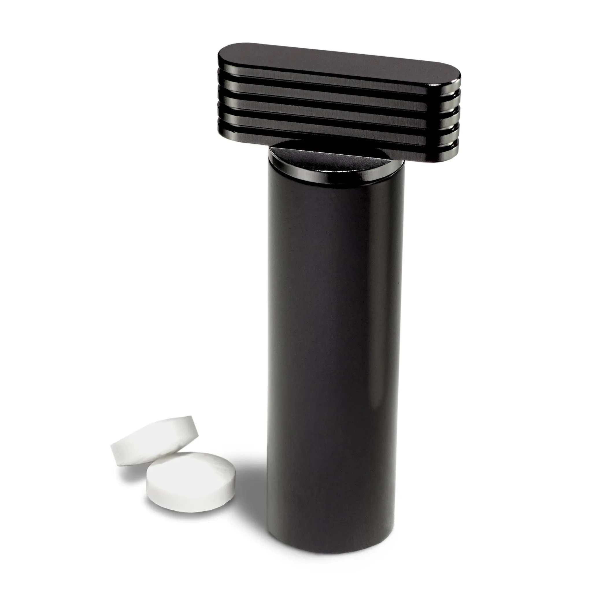 Black Keychain Pill Holder