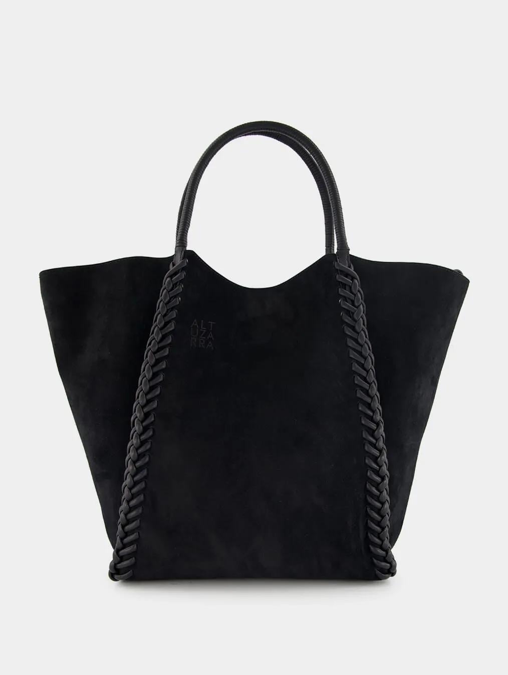 Braid Suede Tote Bag