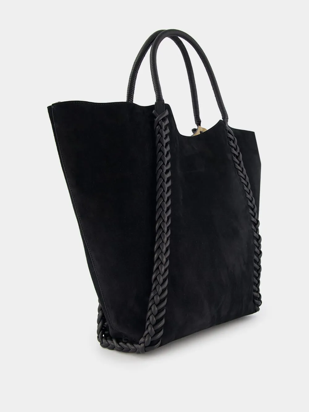 Braid Suede Tote Bag