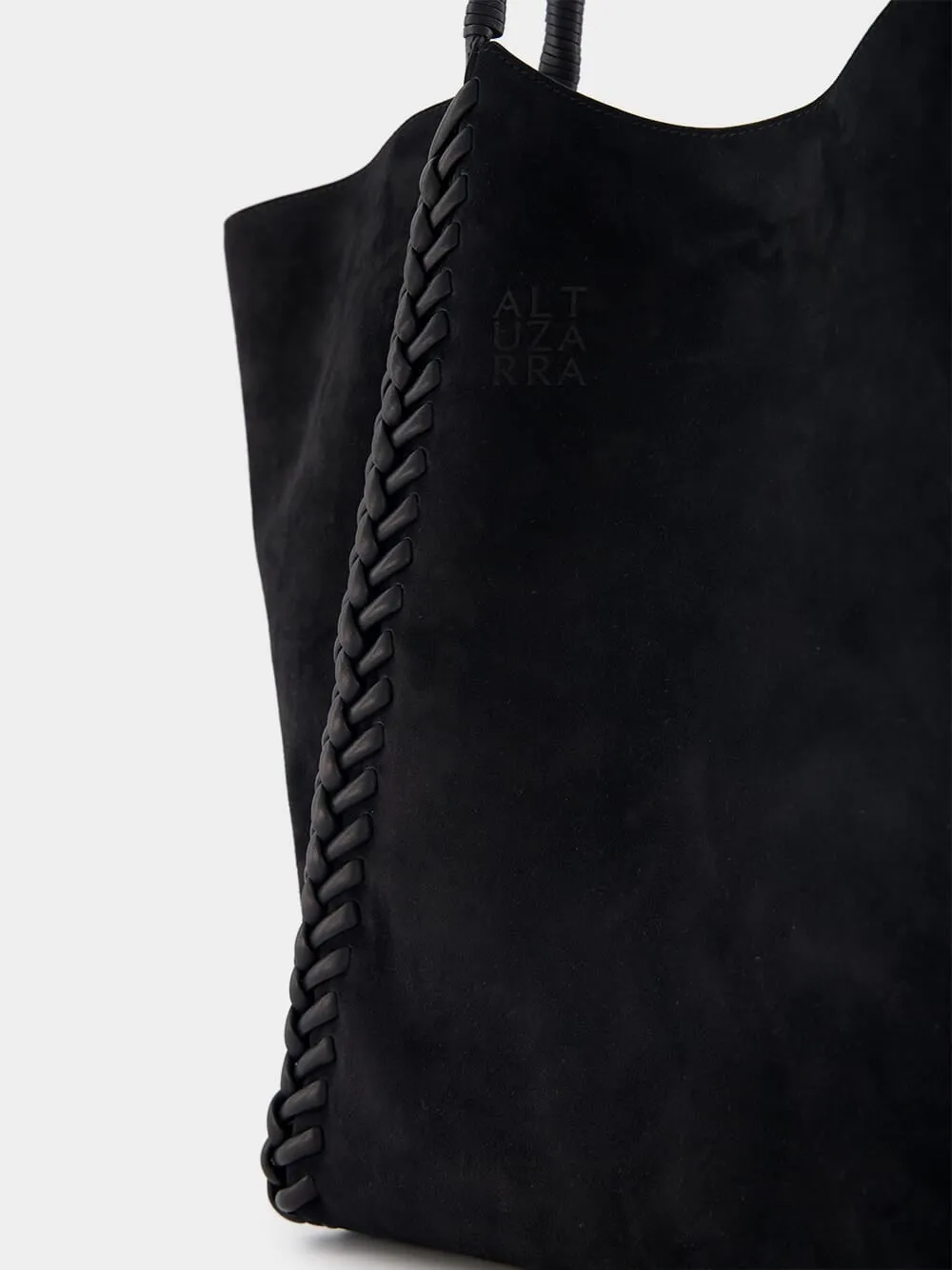 Braid Suede Tote Bag
