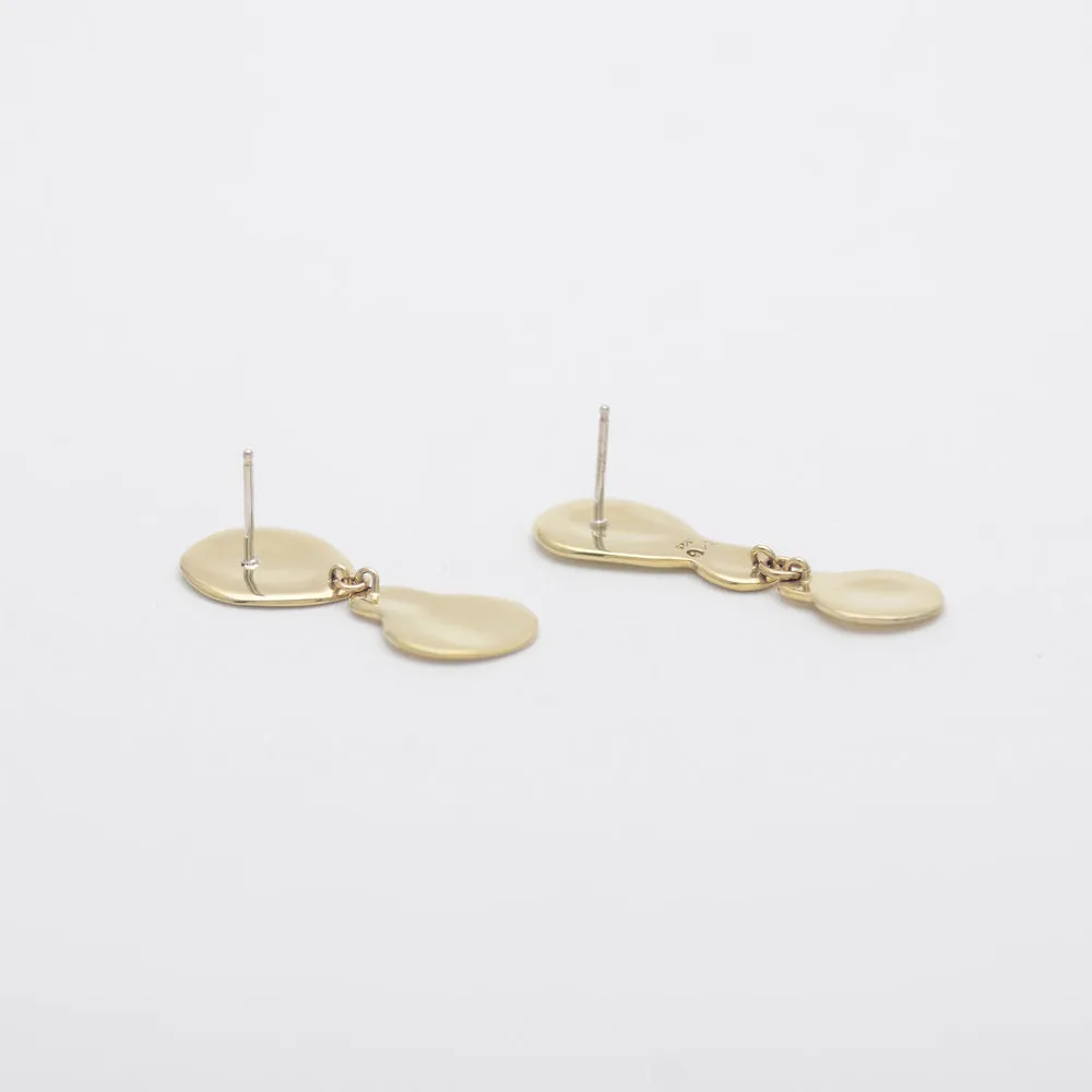 Brass Double Drop Earrings