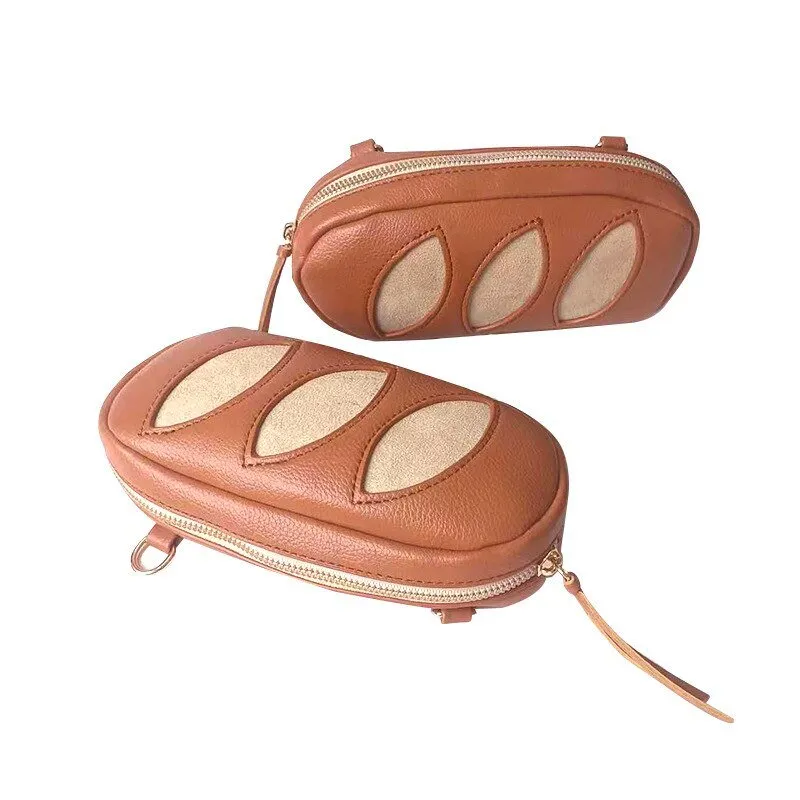 Bread Shape Large Canvas Makeup Bag