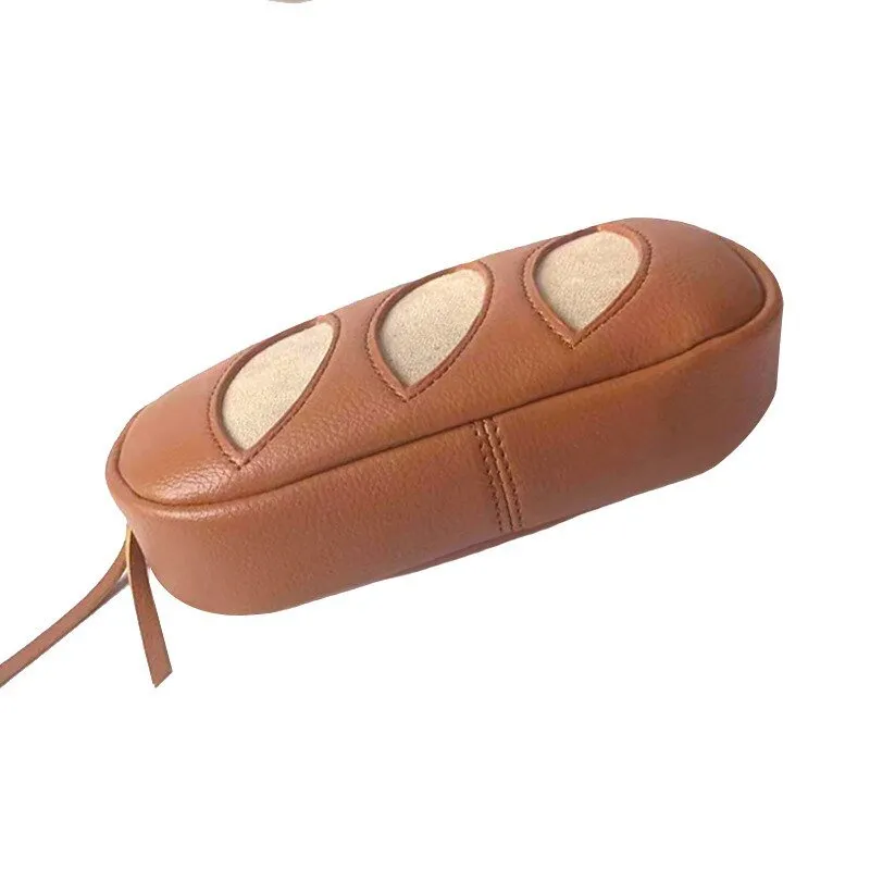 Bread Shape Large Canvas Makeup Bag