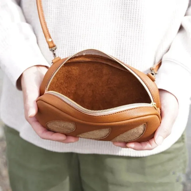 Bread Shape Large Canvas Makeup Bag