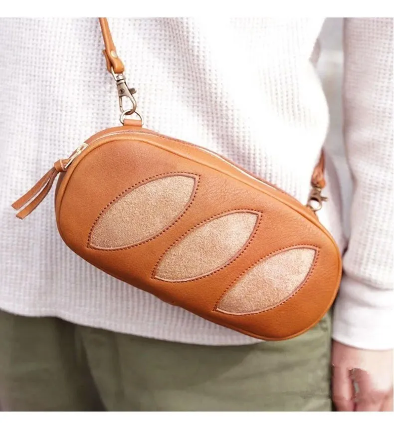 Bread Shape Large Canvas Makeup Bag
