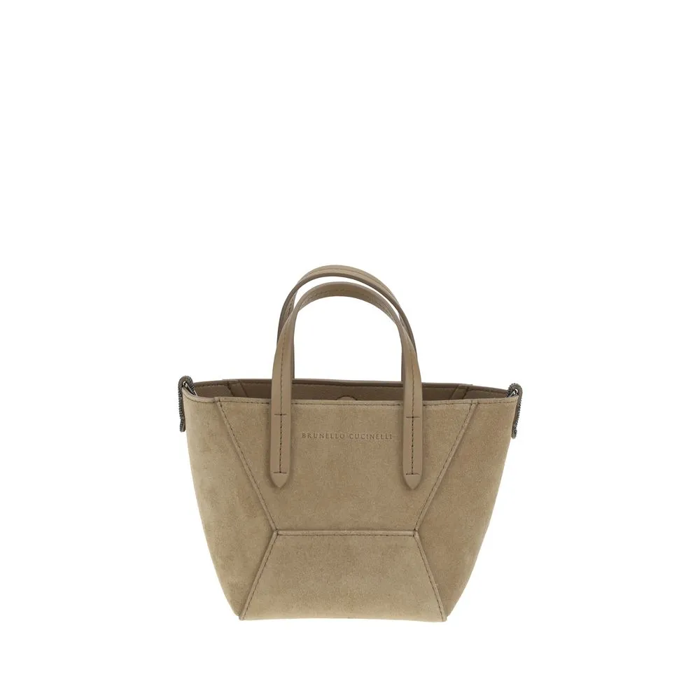 Brunello Cucinelli Suede Shoulder Bag