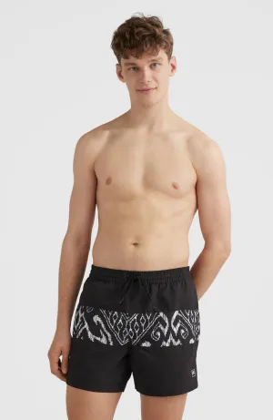 Cali Block 15'' Badehose | Black Magic Carpet